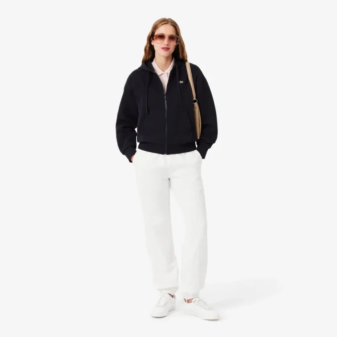 Sudadera con capucha y cremallera para mujer