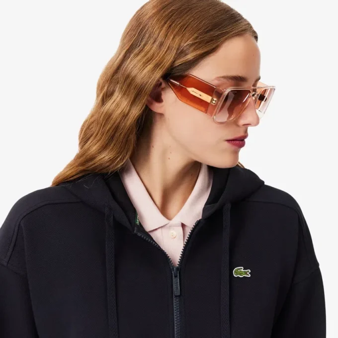 Sudadera con capucha y cremallera para mujer