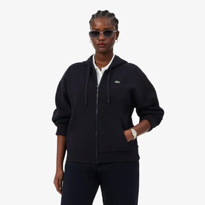 Sudadera con capucha y cremallera para mujer