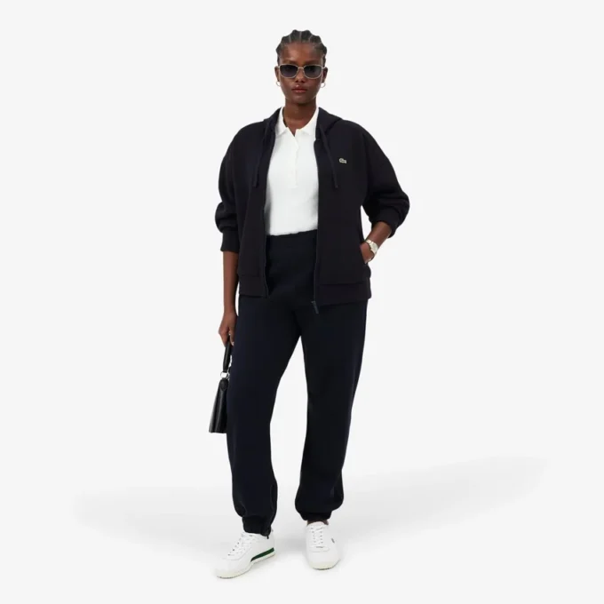 Sudadera con capucha y cremallera para mujer