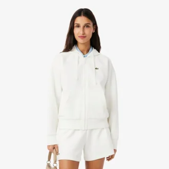 Sudadera con capucha y cremallera Piqua para mujer