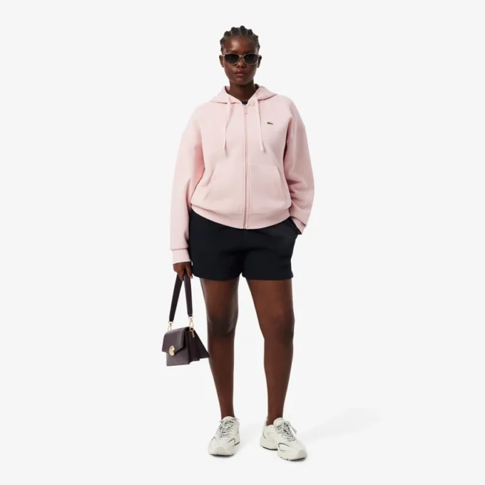 Sudadera con capucha y cremallera Piqua para mujer