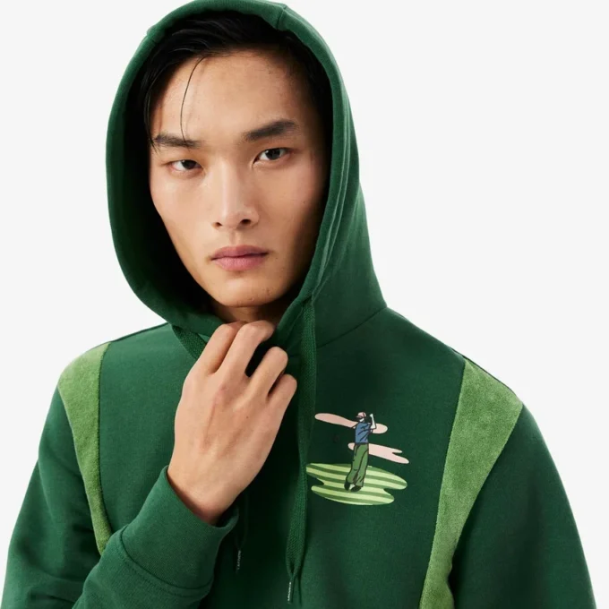 Sudadera con capucha y estampado de golf