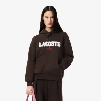 Sudadera con capucha y logo de mujer