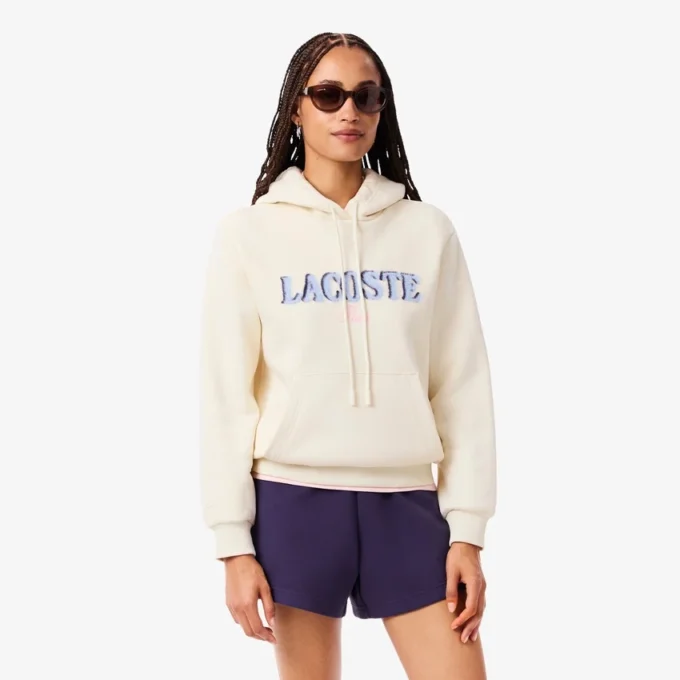 Sudadera con capucha y logo de mujer
