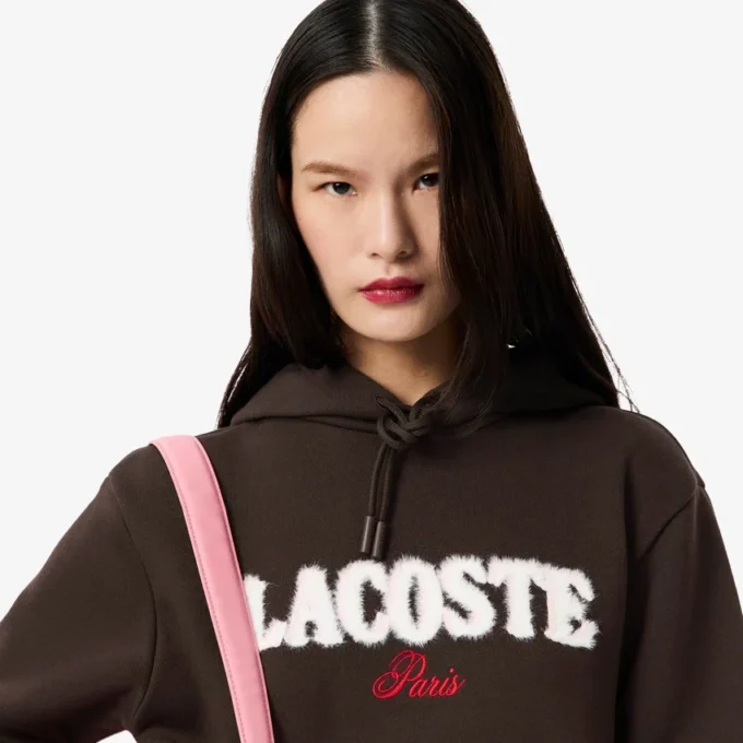 Sudadera con capucha y logo de mujer