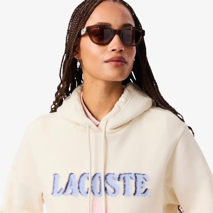 Sudadera con capucha y logo de mujer