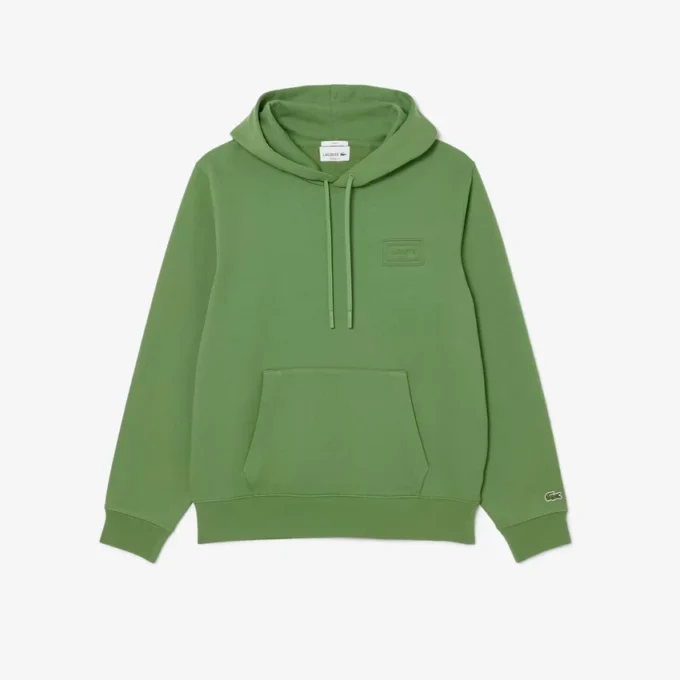 Sudadera con capucha y logotipo en relieve