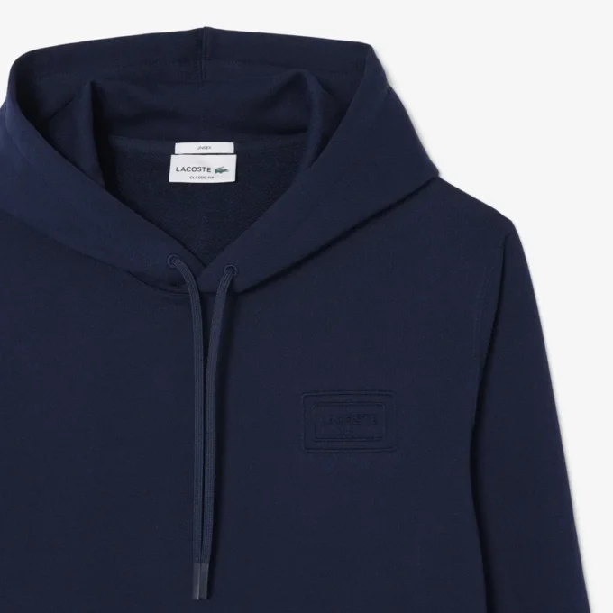 Sudadera con capucha y logotipo en relieve