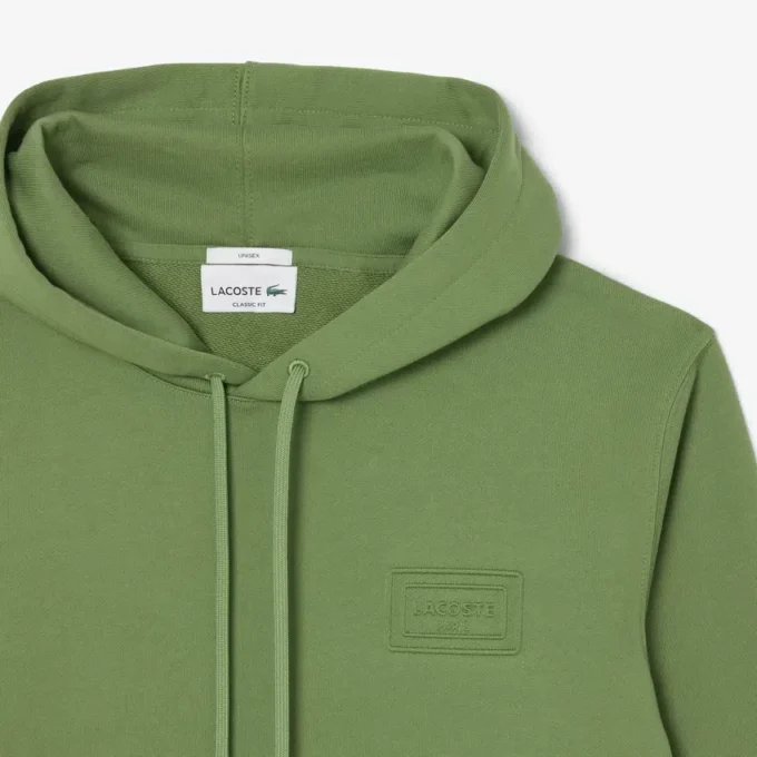 Sudadera con capucha y logotipo en relieve