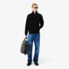 Sudadera con cremallera de jersey de doble cara para hombre