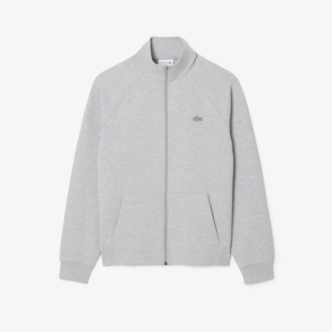 Sudadera con cremallera de jersey de doble cara para hombre