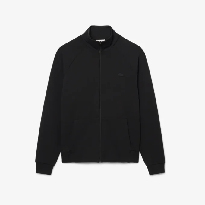 Sudadera con cremallera de jersey de doble cara para hombre