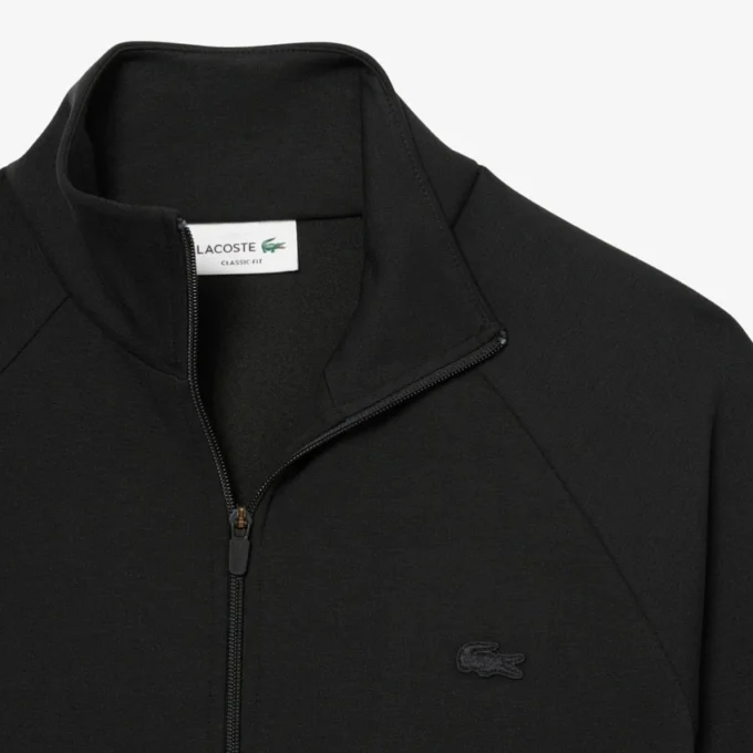 Sudadera con cremallera de jersey de doble cara para hombre