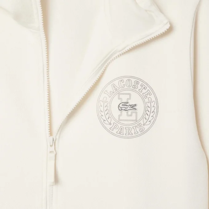 Sudadera con cremallera de piqué de corte clásico para hombre