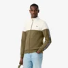 Sudadera con cremallera y bloques de color para hombre