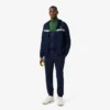 Sudadera con cremallera y bloques de color para hombre