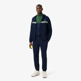 Sudadera con cremallera y bloques de color para hombre