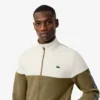 Sudadera con cremallera y bloques de color para hombre