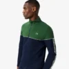 Sudadera con cremallera y bloques de color para hombre