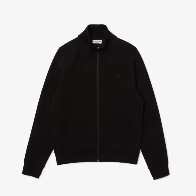 Sudadera con cremallera y cuello alto para hombre