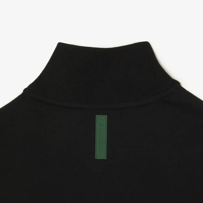 Sudadera con cremallera y cuello alto para hombre