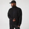 Sudadera con cremallera y cuello alto para hombre