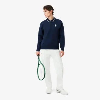 Sudadera con cremallera y cuello polo Tennis Heritage