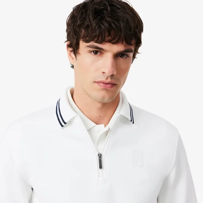 Sudadera con cremallera y cuello polo Tennis Heritage