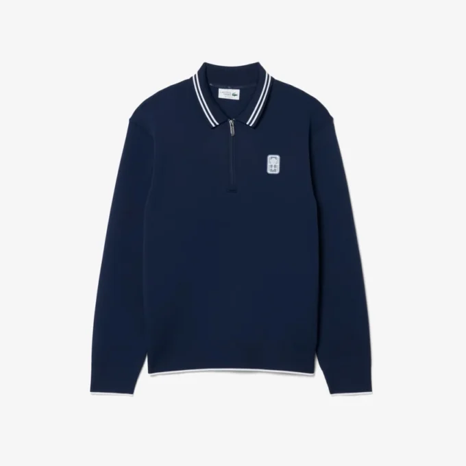 Sudadera con cremallera y cuello polo Tennis Heritage