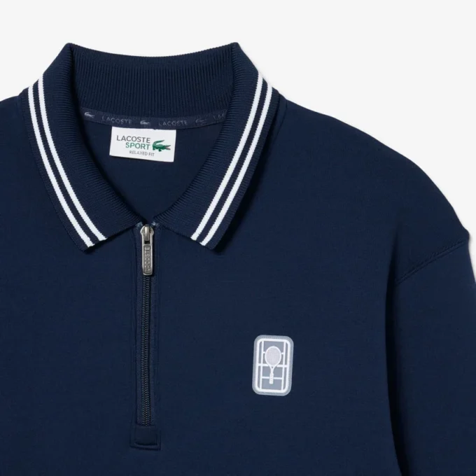Sudadera con cremallera y cuello polo Tennis Heritage