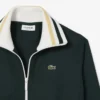 Sudadera con cremallera y detalles de rayas para mujer