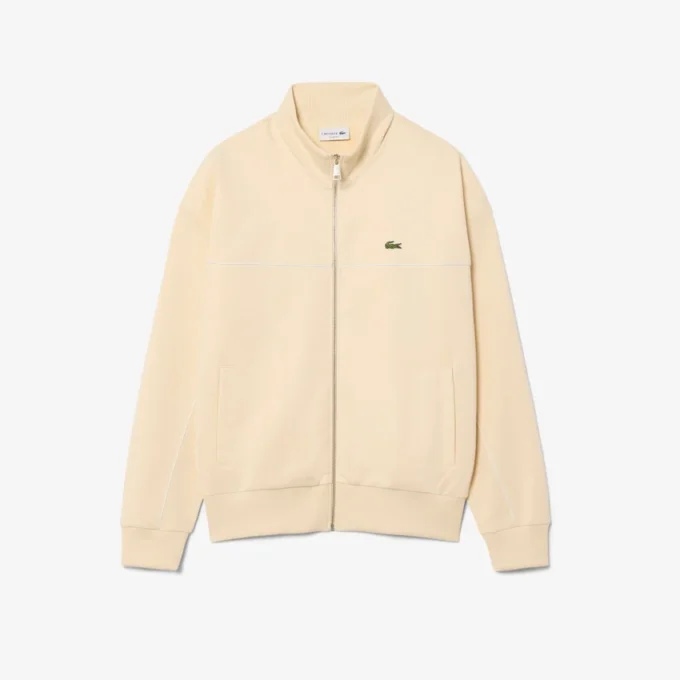 Sudadera con cremallera y detalles decorativos