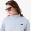 Sudadera con cremallera y insignia de corte holgado