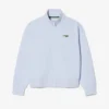Sudadera con cremallera y insignia de corte holgado
