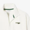 Sudadera con cremallera y insignia de corte holgado