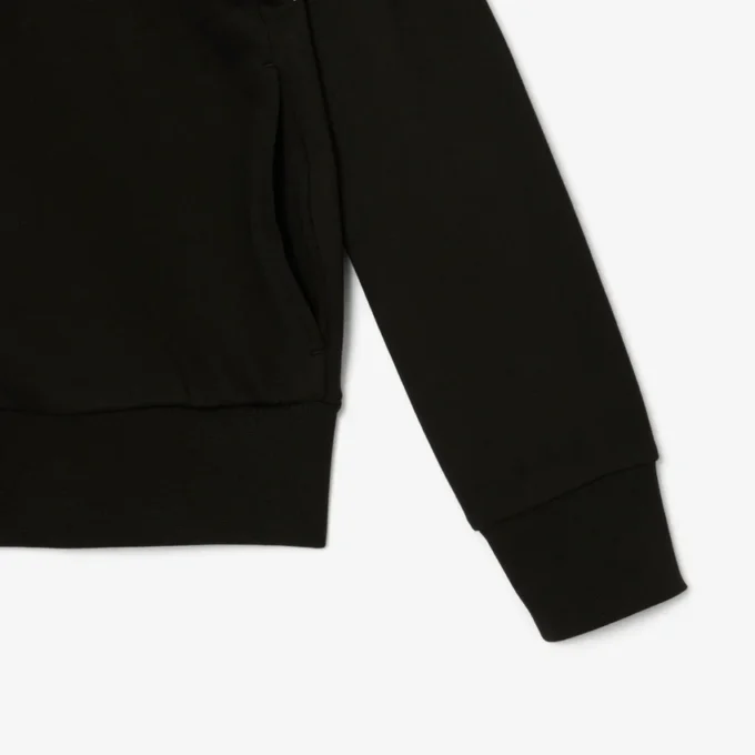 Sudadera con cremallera y insignia de corte holgado