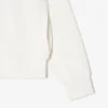 Sudadera con cremallera y insignia de corte holgado