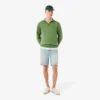 Sudadera con cuello alto y cremallera en relieve