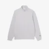 Sudadera con cuello alto y cremallera en relieve