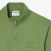 Sudadera con cuello alto y cremallera en relieve