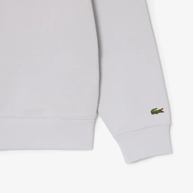Sudadera con cuello alto y cremallera en relieve