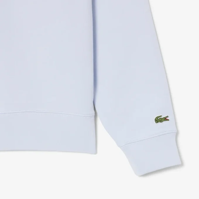 Sudadera con cuello alto y cremallera en relieve