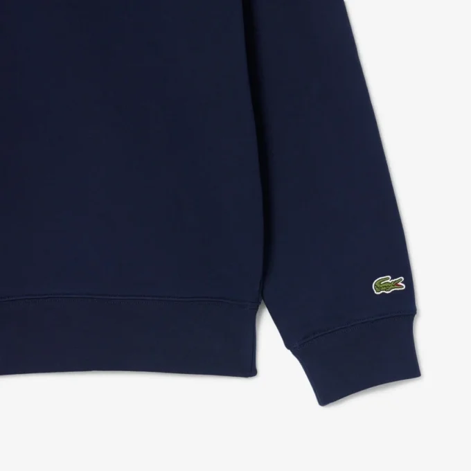Sudadera con cuello alto y cremallera en relieve