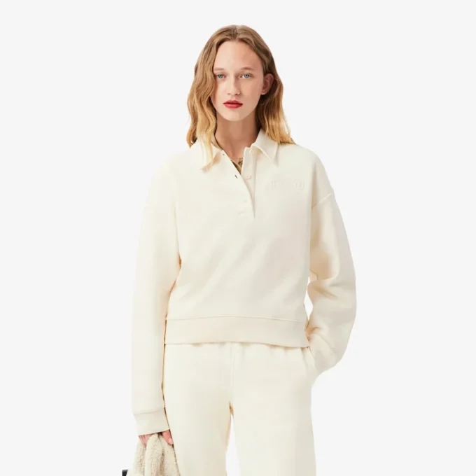 Sudadera con cuello polo para mujer