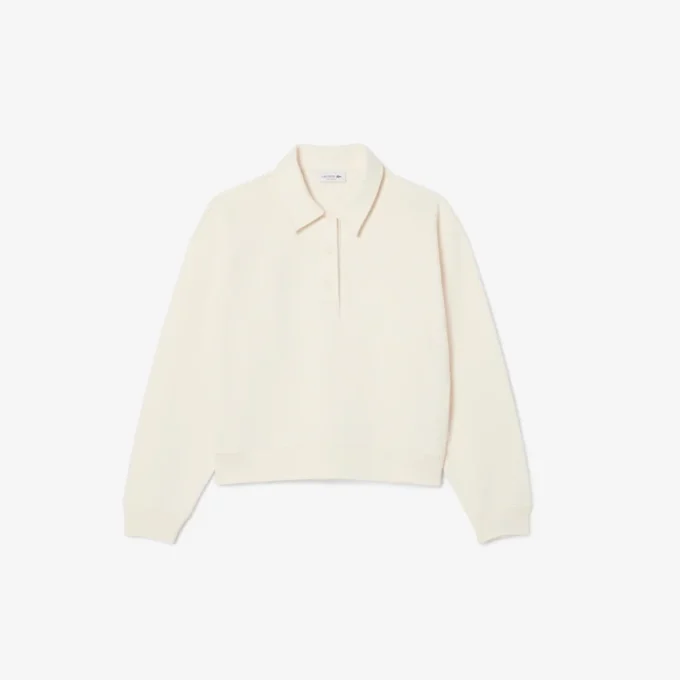 Sudadera con cuello polo para mujer