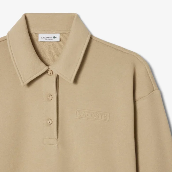 Sudadera con cuello polo para mujer