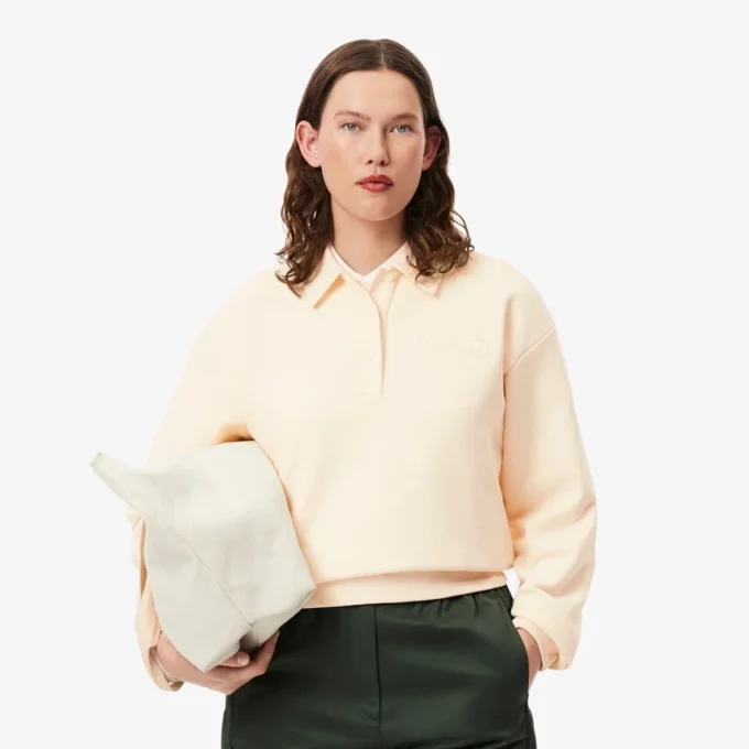 Sudadera con cuello polo para mujer