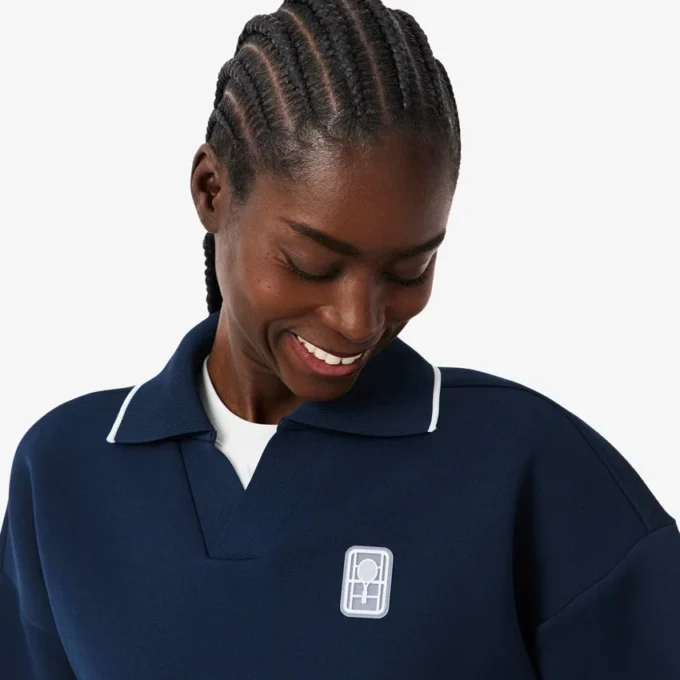 Sudadera con cuello polo Tennis Heritage