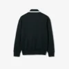 Sudadera con detalle de insignia en el cuello de polo de la pasarela